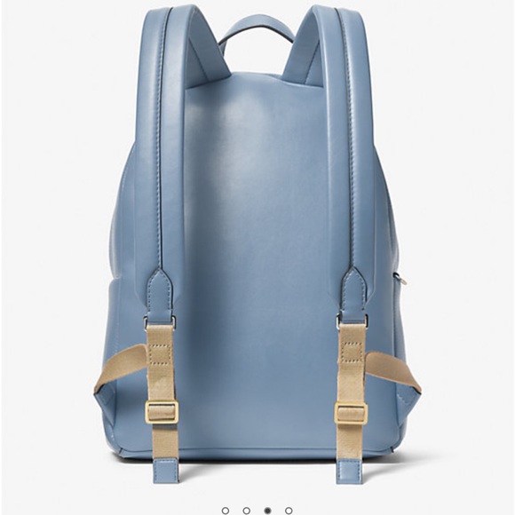 MICHAEL KORS  Maisie Medium Pebbled Leather 2-in-1 Backpack Denim  NWT - Picture 10 of 16